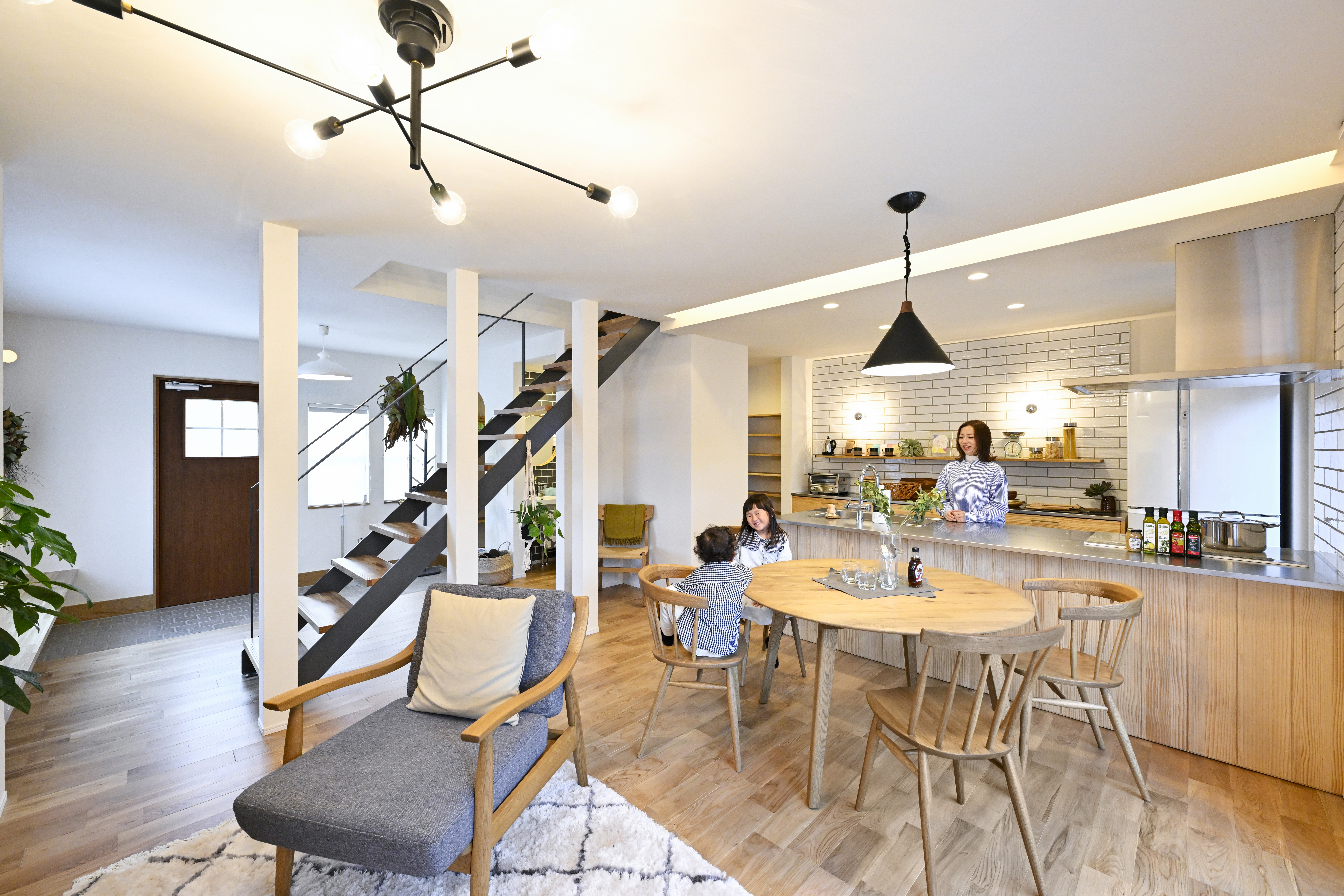 WISE HOMEのモデルハウス ダイニング